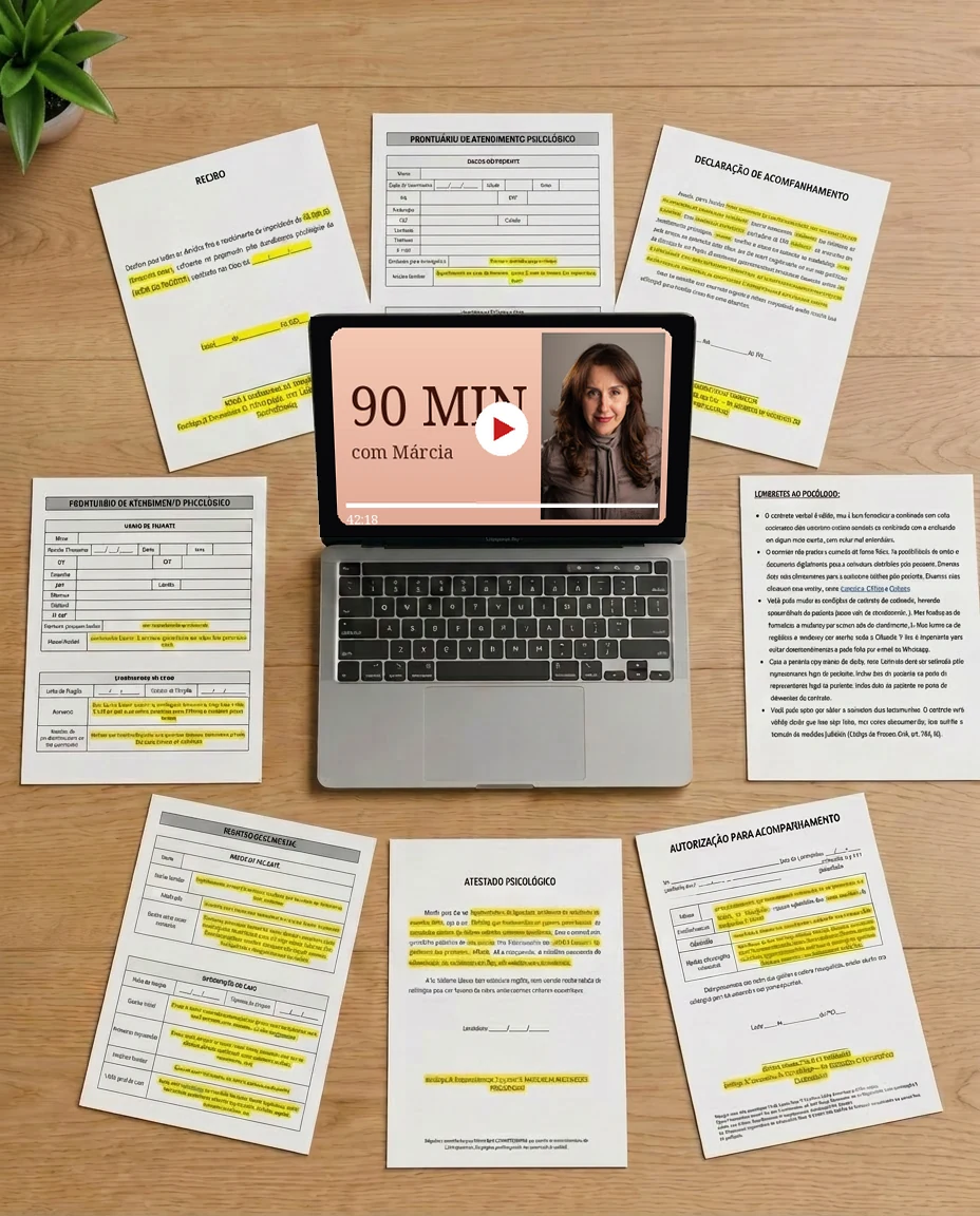 Para Começar a Clinicar em 90 Minutos: aula em vídeo, guia em PDF e kit de documentos